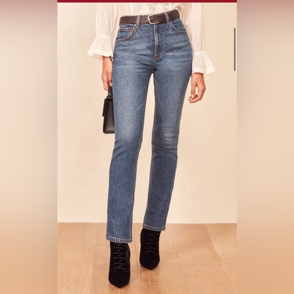 Reformation Liza High Rise Straight Jeans